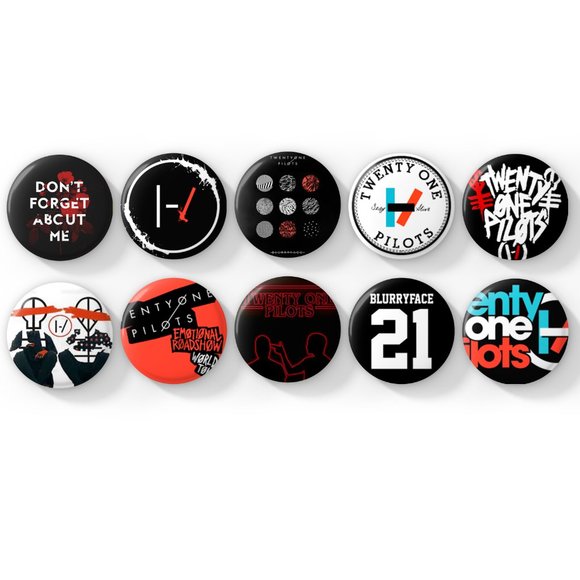 Other - 21 Pilots Buttons / Twenty one Pilots button set